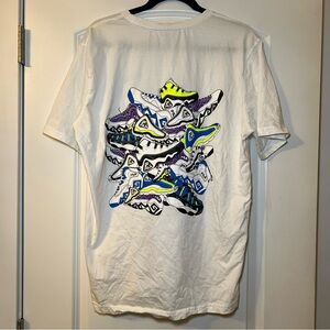 Fila Vintage 90’s Grant Hill Shoe Graphic T Shirt Adult XL White